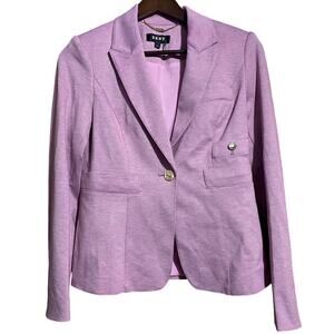 DKNY lavendar  single button blazer - women's size 2